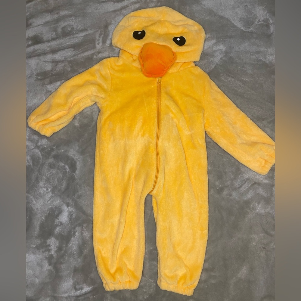 Fuzzy Duck Onesie, Size 18-24M - M&M Scrubs